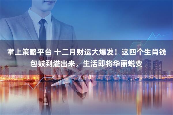 掌上策略平台 十二月财运大爆发！这四个生肖钱包鼓到溢出来，生活即将华丽蜕变