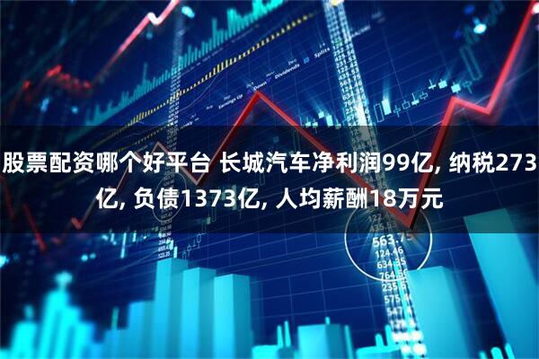 股票配资哪个好平台 长城汽车净利润99亿, 纳税273亿, 负债1373亿, 人均薪酬18万元